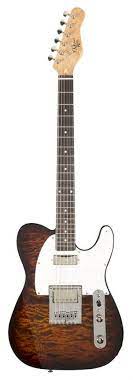 Michael Kelly MK55EDTPRO Guitare électrique à touche Enlightened 55 Pau Ferro - Dark Tigers Eye Burst