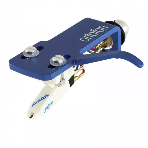Ortofon SCRATCH WHITE OM Premounted On SH-4 Blue