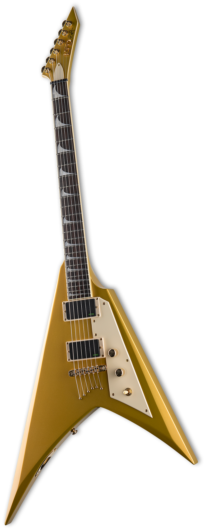 ESP LTD KH-V KIRK HAMMETT Signature Electric Guitar (Metallic Gold)