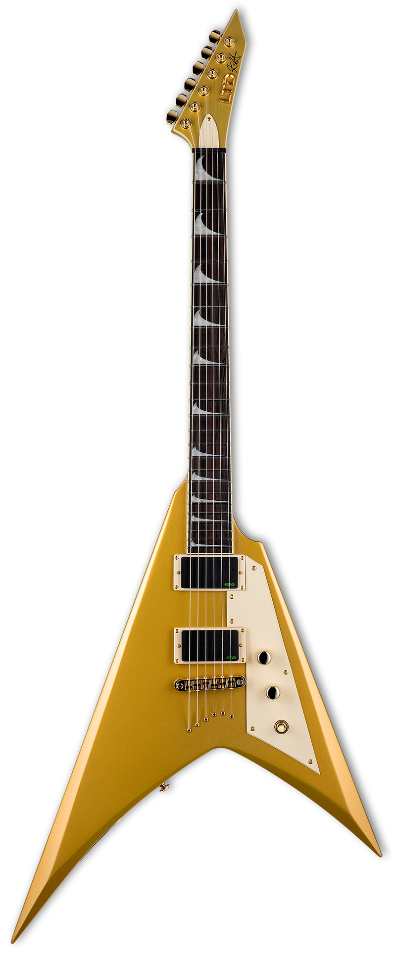 ESP LTD KH-V KIRK HAMMETT Signature Electric Guitar (Metallic Gold)