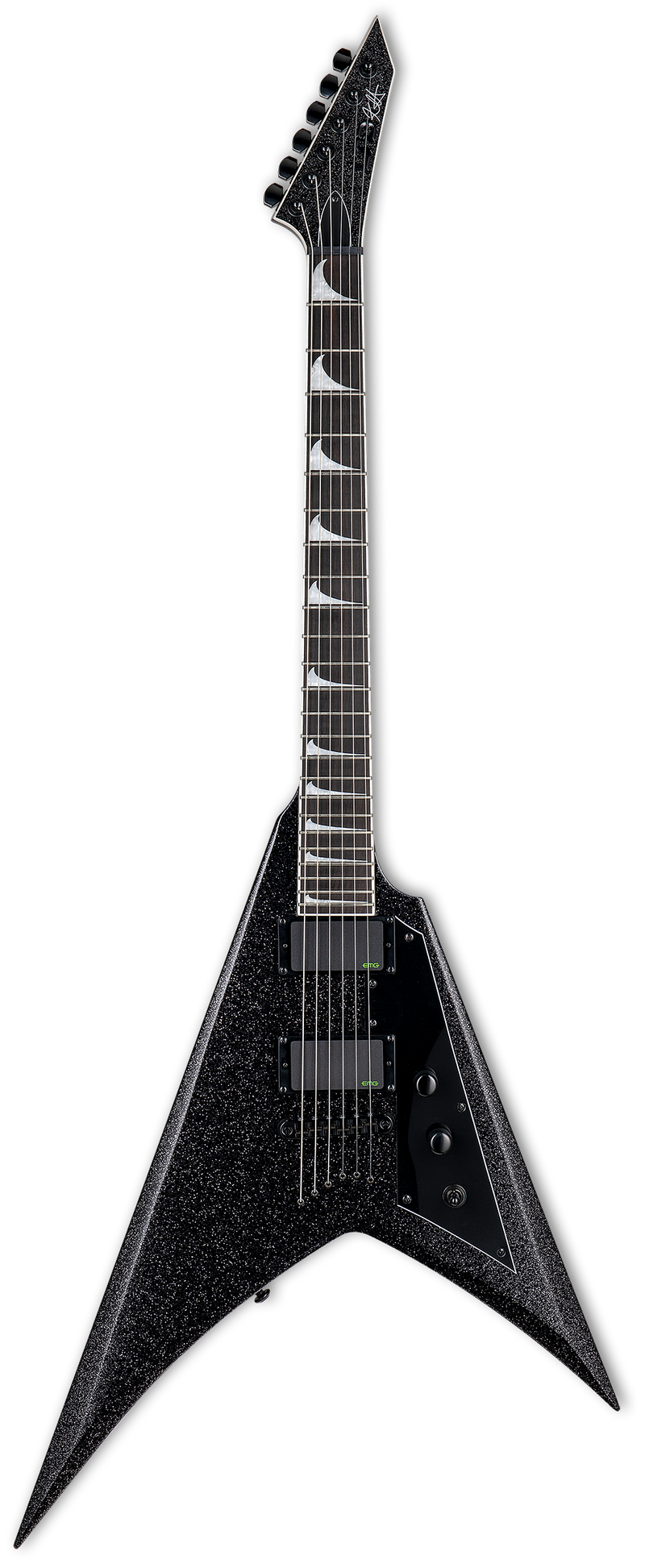 ESP LTD KH-V KIRK HAMMETT Signature Electric Guitar (Black Sparkle)