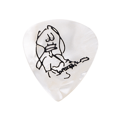 Ibanez B1000PGPW Paul Gilbert Signature Model Heavy Guitar Picks 6 Pack - Blanc nacré