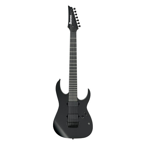 Ibanez RGIXL7 Iron Label - Black Flat - Red One Music