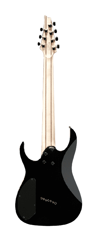 Ibanez RGMS7BK RG Series 7 String Multi-Scale Electric Guitar (Black)