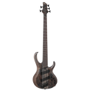 Ibanez BTB805MSTGF BTB Bass Workshop 5-String Multi scale Electric Bass w/Case - Transparent Gray Flat