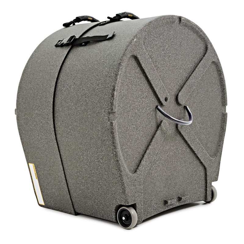 Hardcase HNP22BG 22" Bass Drum Case with Wheels and Pull Handle (Granite)