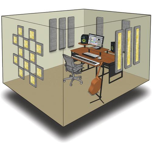 Primacoustic Z900 0100 00 London 10 Black Acoustic Room Treatment Kit - Red One Music