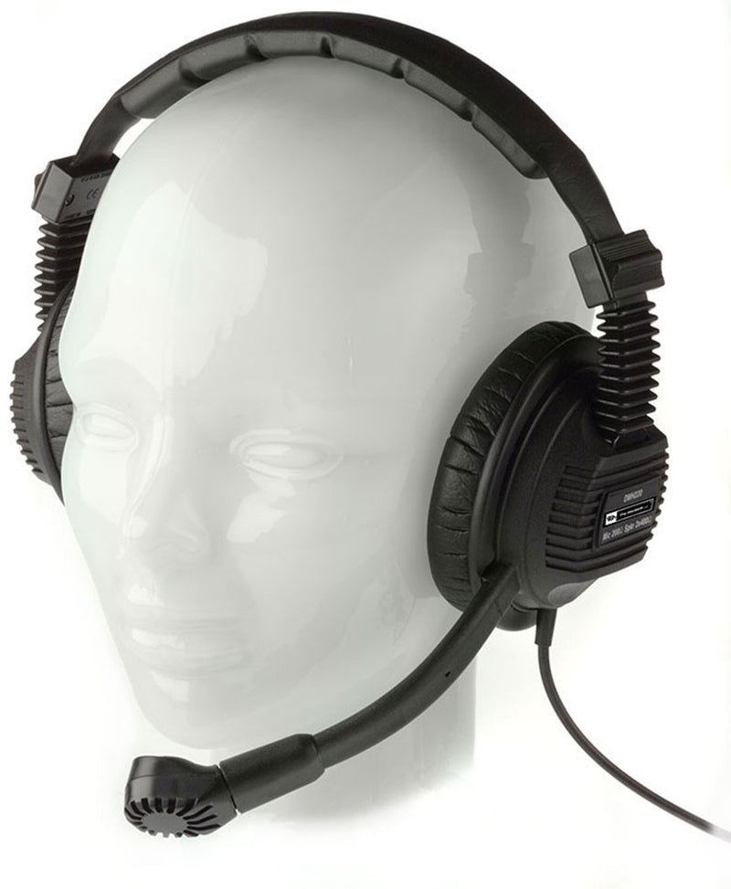 Pro Intercom DMH220 Super-Rugged Double-Ear Intercom Headset - 2 x 400 Ohm Speaker