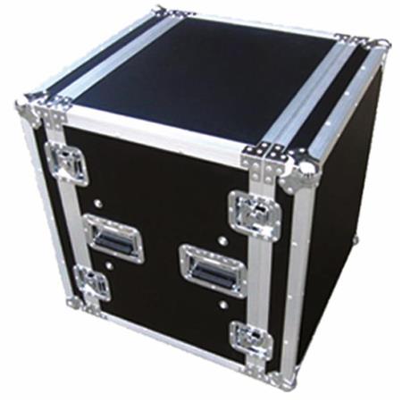 ProX T-12RSS24 12U ATA Deluxe Flight Road Case with 4" Casters for Amplifier Rack Mount Module, 24" Rail Depth