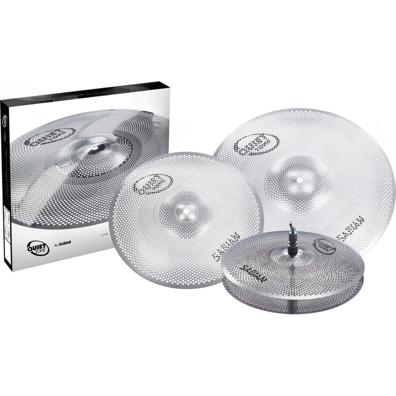Sabian QTPC502 Ensemble de cymbales d'entraînement à tonalité silencieuse - 14/13/18