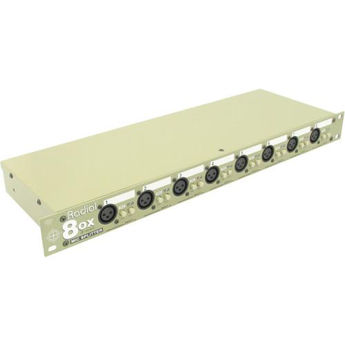 Radial Lx8 Line Level Signal Splitter Amp Isolator - Red One Music