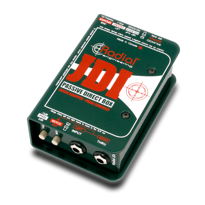 Radial JDI Jensen Transformer Equipped Passive Di - Red One Music