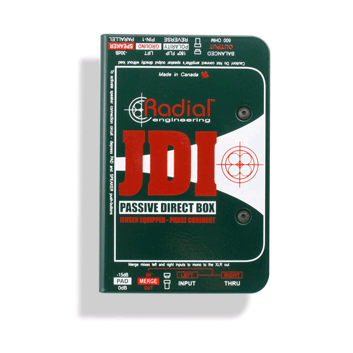 Radial JDI Jensen Transformer Equipped Passive Di - Red One Music