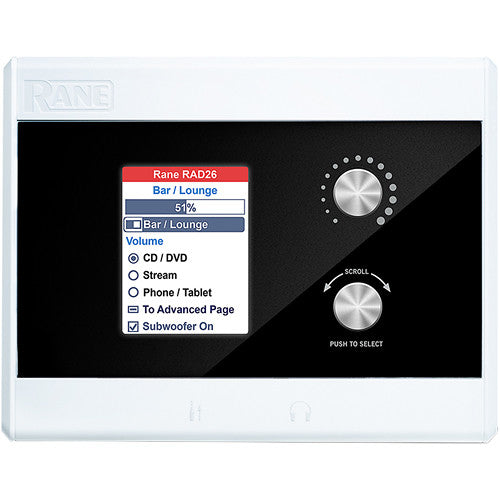 Interface de périphérique audio à distance Rane RAD26 pour pièce unique