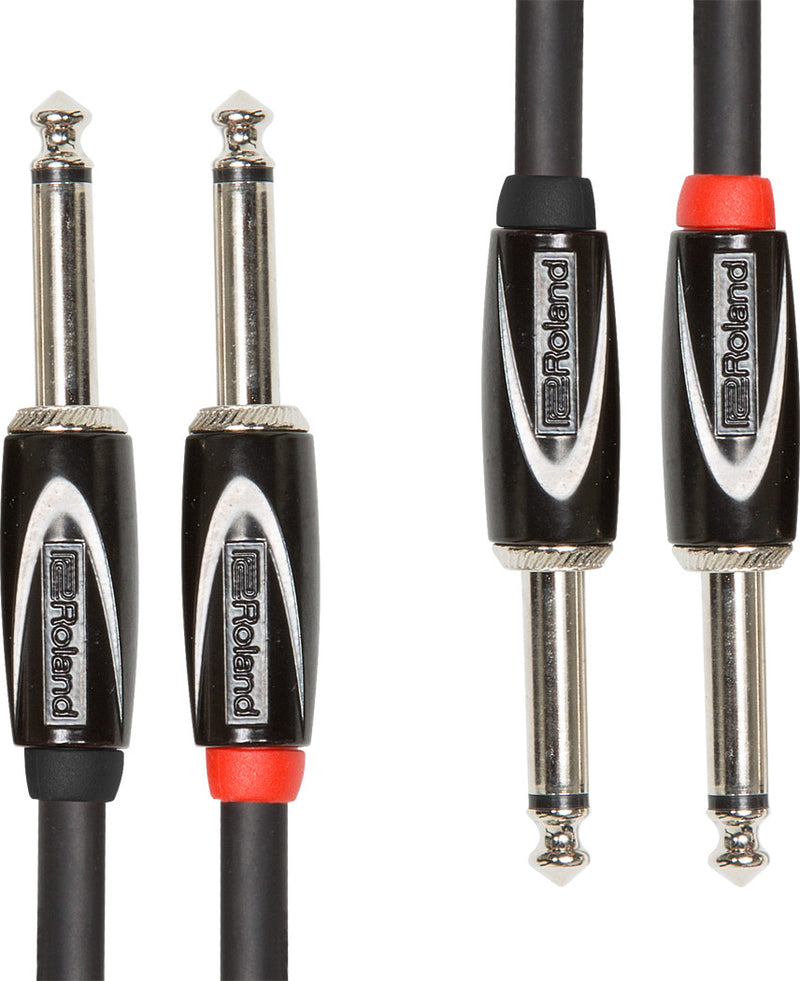 Roland RCC-5-2814 Dual 1/4" TS Interconnect Cable - 5'