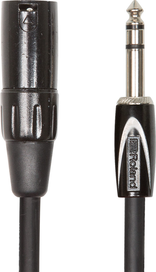 Roland RCC-3-TRXM Balanced Interconnect Cable 1/4" TRS-M to XLR-M - 3'