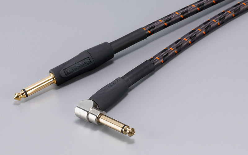 Roland RIC-G20A Gold Series 1/4" to 1/4" Right-Angle Instrument Cable - 20'