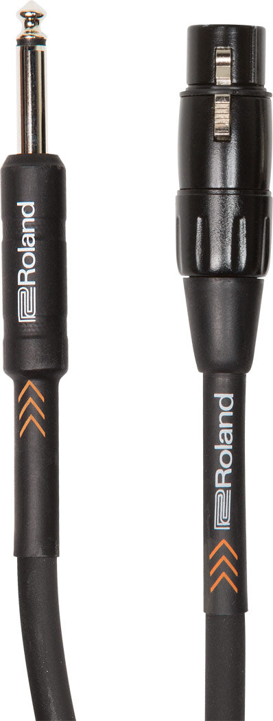 Roland RMC-B20-HIZ Black Series XLR-F to 1/4" High-Impedance Microphone Cable (20')