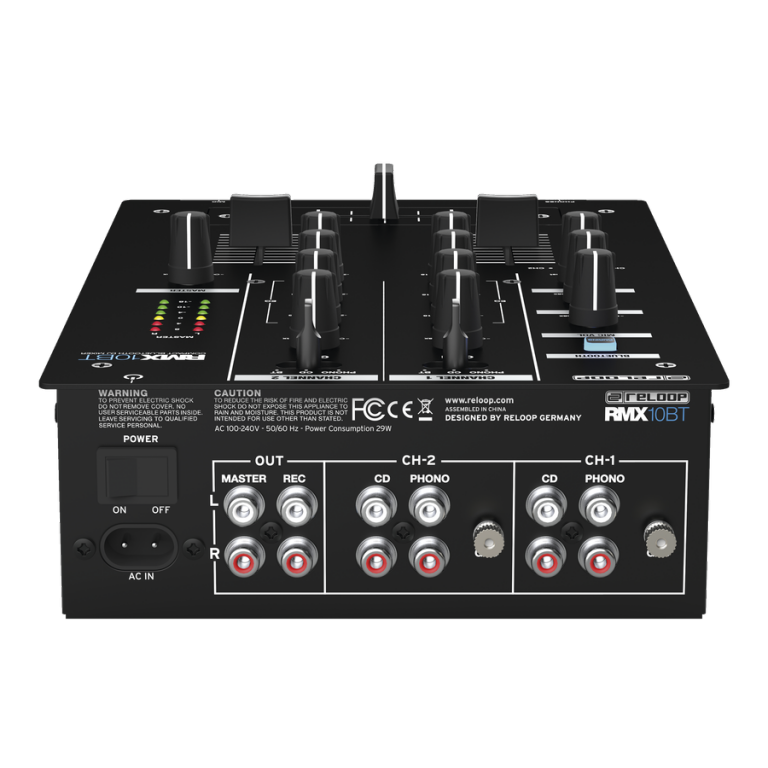 Reloop RMX-10BT 2-Channel Dj Mixer W/ Bluetooth - Red One Music