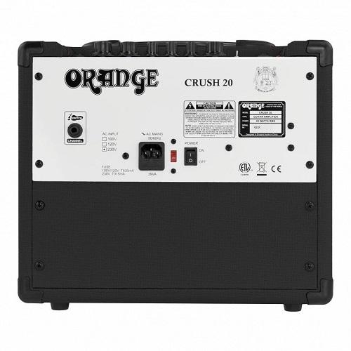 Orange Crush 20-Bk  Twin Channel Solid State Black Combo Guitar Amplifier - Red One Music