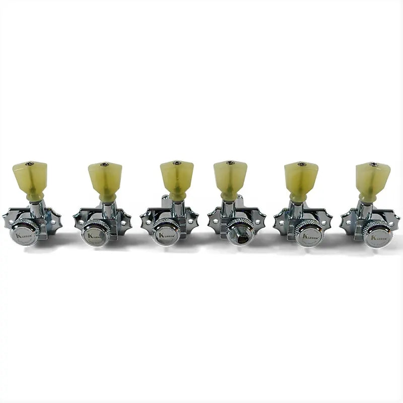 Kluson KRGL-3-NP 3+3 Locking Revolution Series G-Mount Tuning Machines fit 10mm hole Gibson - Nickel