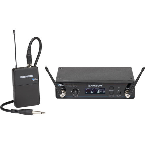 Samson Swc99Bgt-D Samsonconcert 99 Wireless Guitar System With Gc32 Guitar Cable Band D - Red One Music