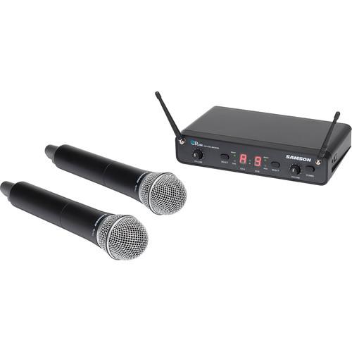 Samson Swc288Hq6-I Samsonconcert 288 Swc288Hq6 Dual Handheld 16-Channel True Diversity Wireless System Uhf I-Band - Red One Music