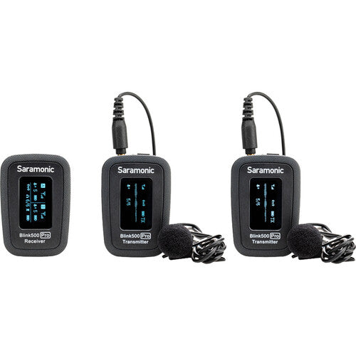 Saramonic Blink 500 Pro B2 2-Person Digital Camera-Mount Wireless Omni Lavalier 2.4 GHz Microphone System