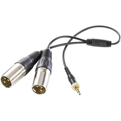 Saramonic SR-UM10-CC1 Câble en Y TRS 3,5 mm vers double sortie XLR mâle pour systèmes de micro sans fil