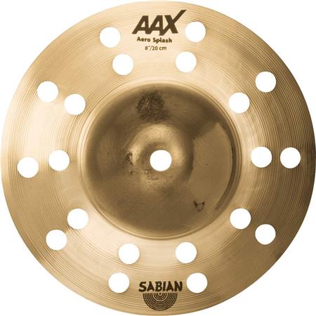 Sabian 208XACB AAX Aero Splash Cymbal - Extra-Thin Brilliant Finish - 8"