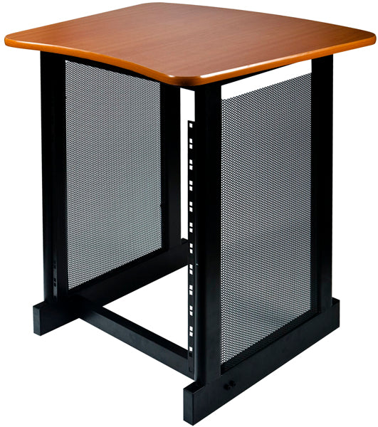 Yorkville SDR 12-Space Side Rack w/ Wood Grain top