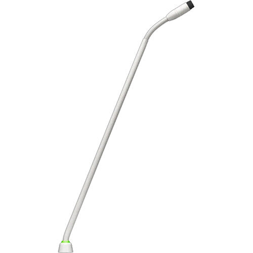 Shure MX415WLP/N 15" Gooseneck Mic with No Capsule No Preamp & 2-Color LED Ring on Bottom - White