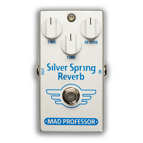 Professeur fou Silver Spring Reverb Guitar Effets pédale