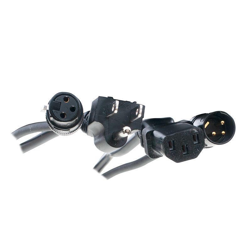 American DJ SKAC50 Edison Male to Female and XLR Male to Male Combo Cable - 50'