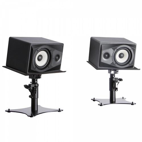 On-Stage Sms4500-P Desktop Monitor Stands Pair Monitor Stands 9X12 - Red One Music