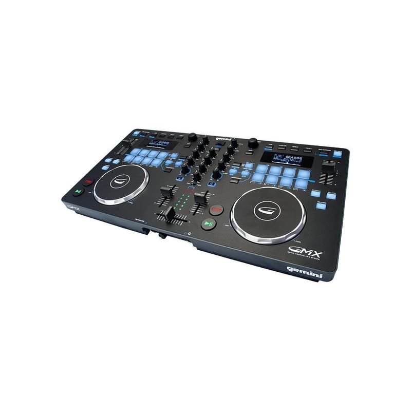 Gemini GMX Professional 2-Channel Media Controller System with Touch-Sensitive Jog Wheels