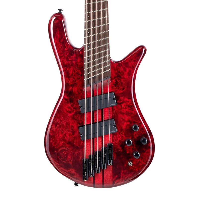 Spector NSDM5INFRD NS Dimension 5 Bass Guitar - Inferno Red Gloss