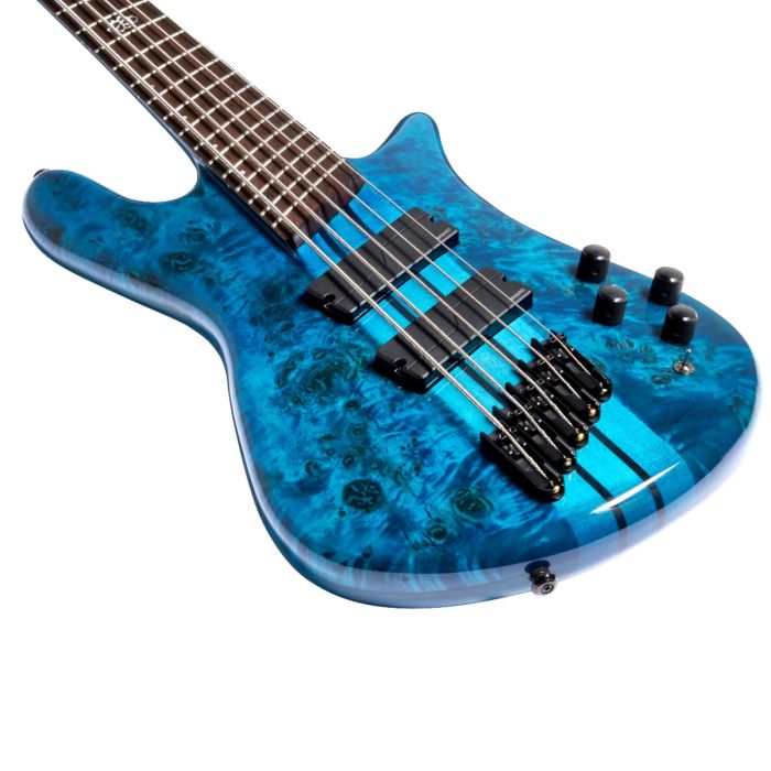Spector NSDM5BKBL NS Dimension 5 Bass Guitar - Black And Blue Gloss