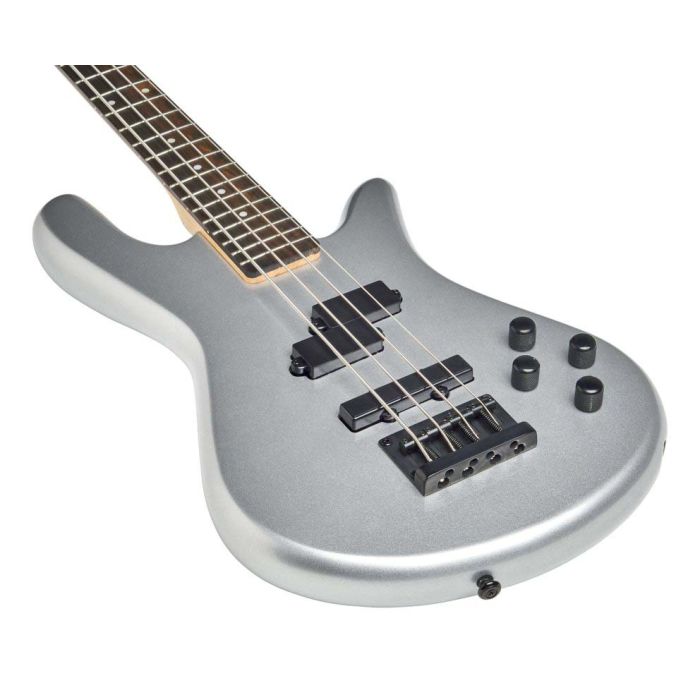 Spector PERF4SL Performer 4 Electric Bass Guitar - Metallic Silver Gloss
