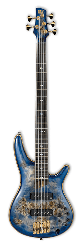 Ibanez SR2605-CBB - Basse électrique 5 cordes avec micros Nordstrand - Cerulean Blue Burst