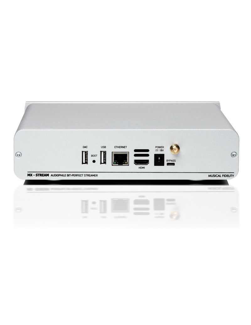 Musical Fidelity MUFSTRMXSTRSI MX-STREAM High-End Zero Jitter Audio Optimized Streamer - Silver