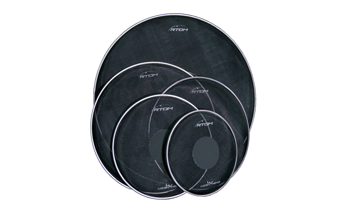RTOM LVMHKIT Moongel Low-volume Mesh Drum Head Kit - 10" - 22"