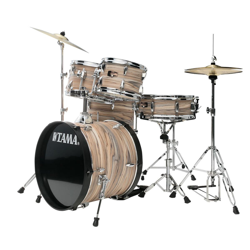 Tama IE58CNZW Imperialstar IE58C 5-piece Complete Drum Set (Natural Zebrawood Wrap)