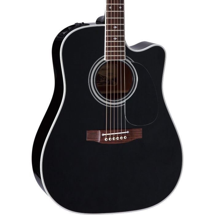 Takamine EF341SC Dreadnought CA Legacy Series - Dreadnought Cutaway Acoustic-Electric Guitar - Black