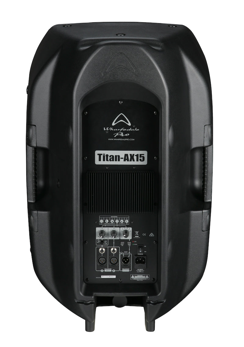 Wharfedale TITAN-AX15-BLACK 2-Way Bi-Ampliﬁed Cabinet - 15" (Black)
