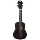 Luna UKE VMS BKS Vintage Mahogany Soprano Ukulele (Black Satin)