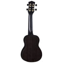 Luna UKE VMS BKS Vintage Mahogany Soprano Ukulele (Black Satin)