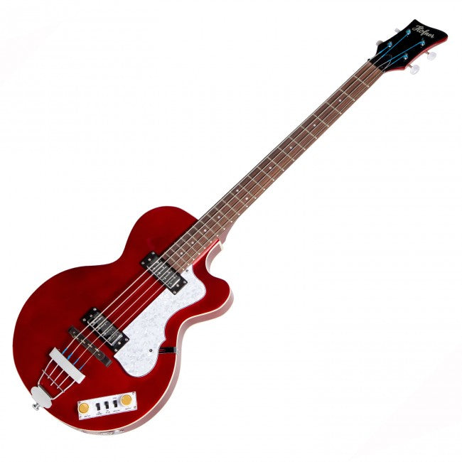 Hofner HOF-HI-CB-PE-RD Ignition Pro Club Electric Bass (Metallic Red)