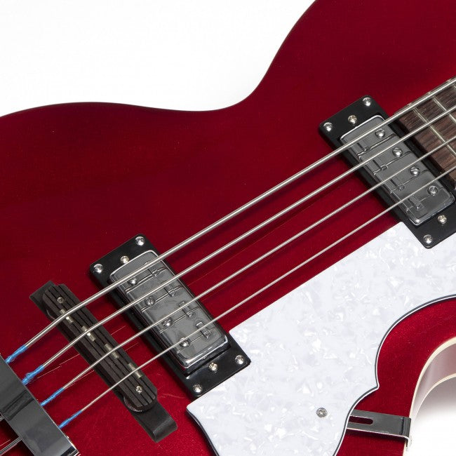 Hofner HOF-HI-CB-PE-RD Ignition Pro Club Electric Bass (Metallic Red)
