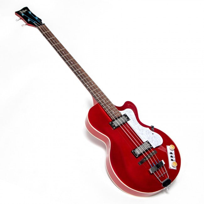 Hofner HOF-HI-CB-PE-RD Ignition Pro Club Electric Bass (Metallic Red)